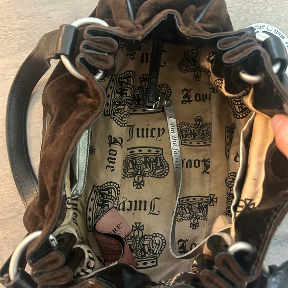 Vintage Juicy Couture Shoulder Bag Baby Fluffy with Juicy Embroidery - Picture 8 of 15